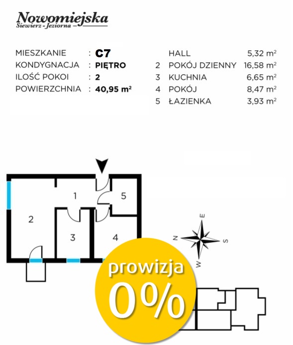 Mieszkanie Sprzedaż Siewierz Nowomiejska, pow. 41 m2 | zdjęcie 7 | szukajlokum.pl