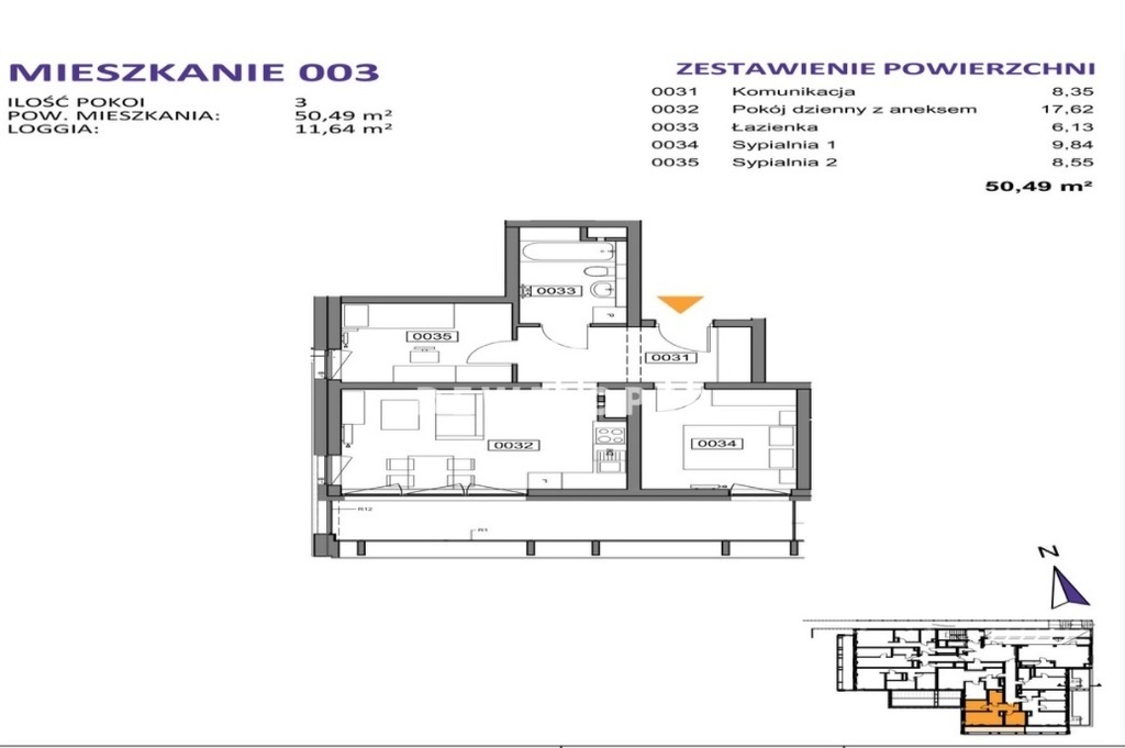 Mieszkanie Sprzedaż Katowice Bogucice, pow. 51 m2 | zdjęcie 3 | szukajlokum.pl