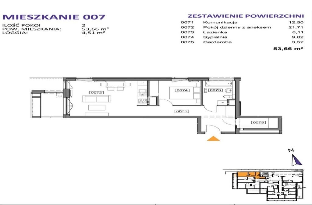 Mieszkanie Sprzedaż Katowice Bogucice Bohaterów monte cassino, pow. 54 m2 | zdjęcie 3 | szukajlokum.pl