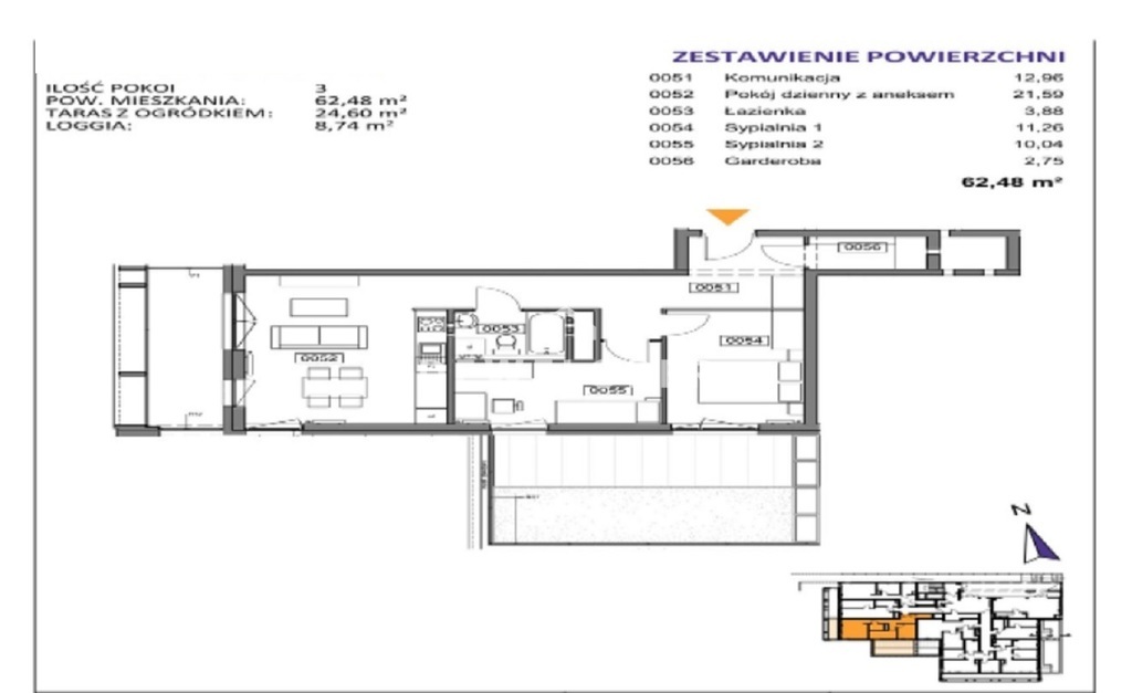 Mieszkanie Sprzedaż Katowice Bogucice Bohaterów monte cassino, pow. 62 m2 | zdjęcie 4 | szukajlokum.pl
