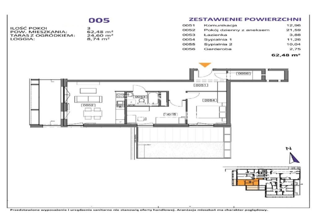 Mieszkanie Sprzedaż Katowice Bogucice Bohaterów monte cassino, pow. 62 m2 | zdjęcie 3 | szukajlokum.pl