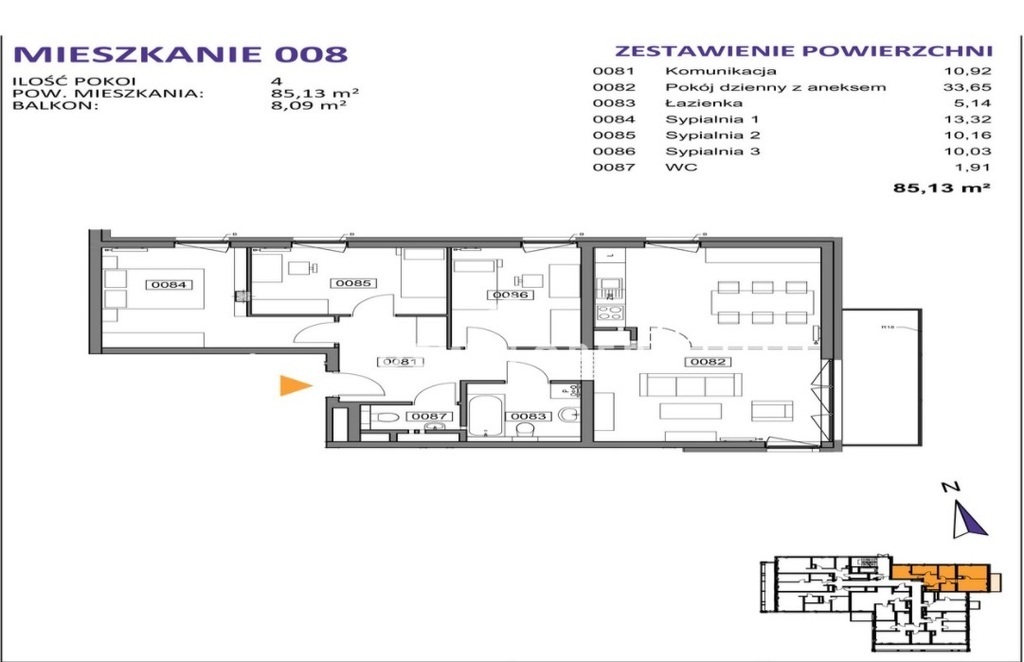 Mieszkanie Sprzedaż Katowice Bogucice, pow. 85 m2 | zdjęcie 3 | szukajlokum.pl