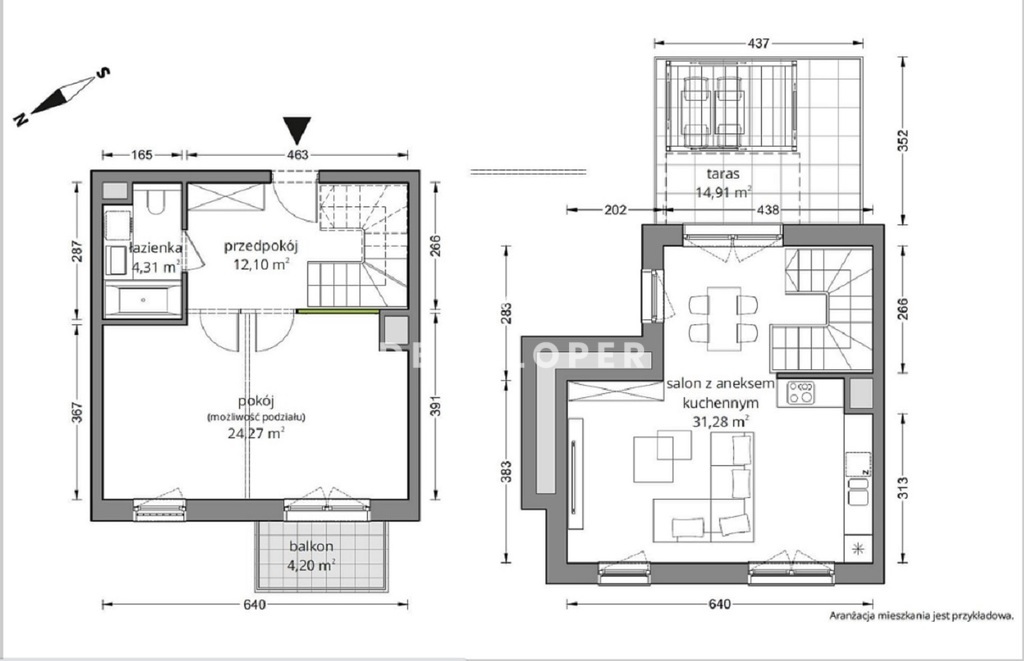 Mieszkanie Sprzedaż Katowice Brynów, pow. 72 m2 | zdjęcie 3 | szukajlokum.pl