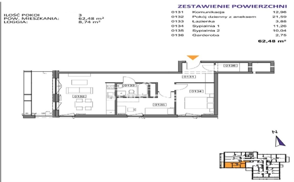 Mieszkanie Sprzedaż Katowice Bogucice, pow. 62 m2 | zdjęcie 2 | szukajlokum.pl