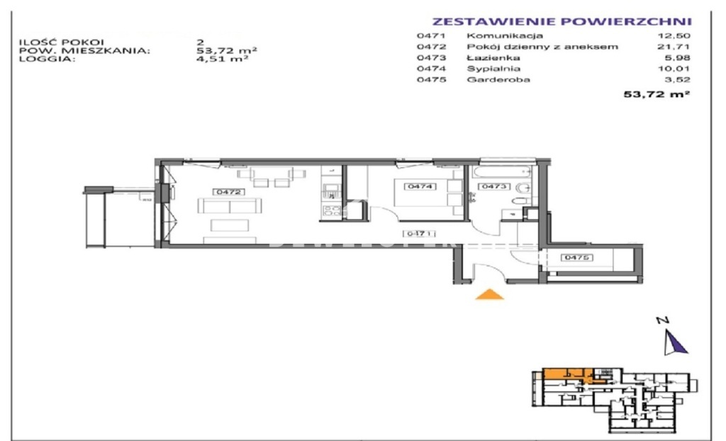 Mieszkanie Sprzedaż Katowice Bogucice Bohaterów monte cassino, pow. 54 m2 | zdjęcie 3 | szukajlokum.pl