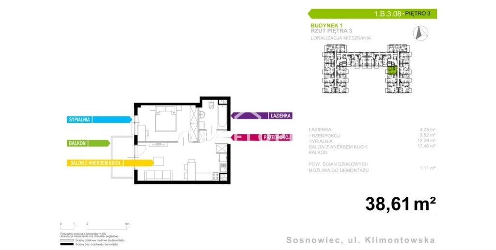 Mieszkanie Sprzedaż Sosnowiec Sielec, pow. 39 m2 | zdjęcie 4 | szukajlokum.pl