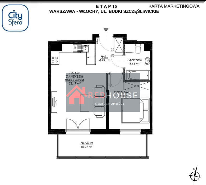 Mieszkanie Sprzedaż Warszawa Włochy Budki szczęśliwickie, pow. 43 m2 | zdjęcie 2 | szukajlokum.pl