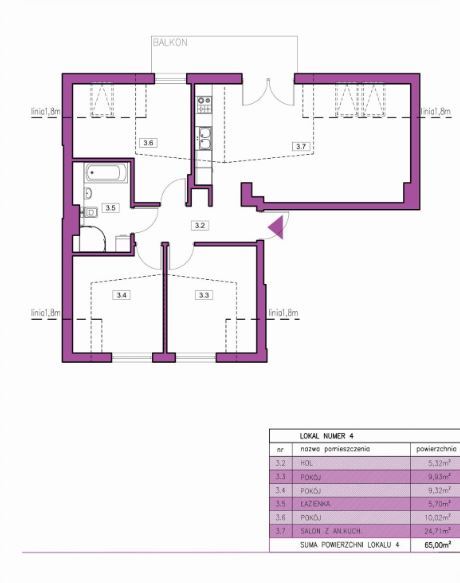 Mieszkanie Sprzedaż Gdańsk Jasień Stężycka, pow. 65 m2 | zdjęcie 2 | szukajlokum.pl