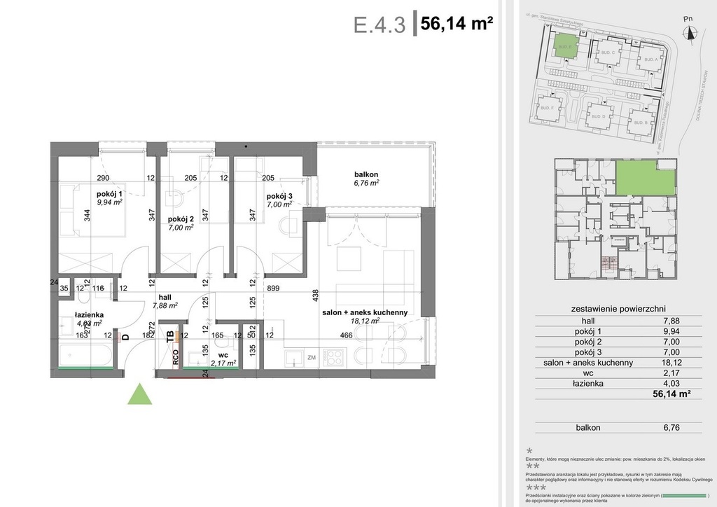 Mieszkanie Sprzedaż Katowice Os. paderewskiego, pow. 56 m2 | zdjęcie 7 | szukajlokum.pl