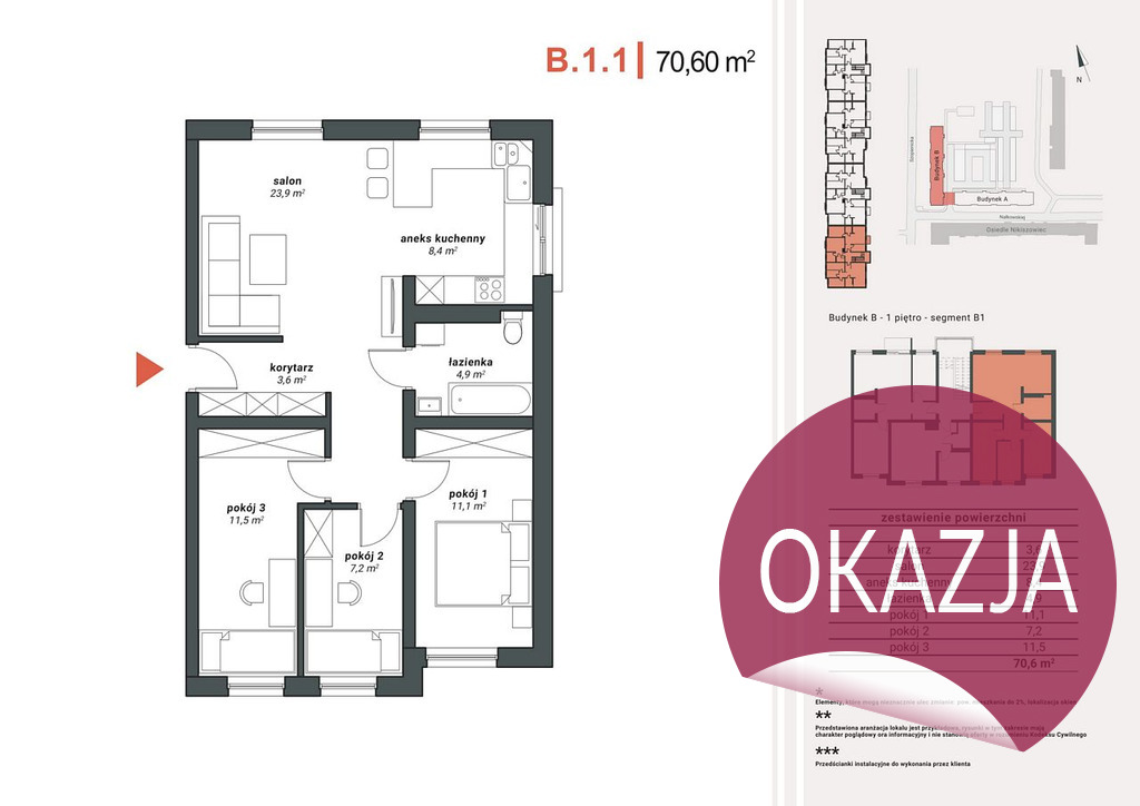 Mieszkanie Sprzedaż Katowice Nikiszowiec, pow. 71 m2 | zdjęcie 6 | szukajlokum.pl