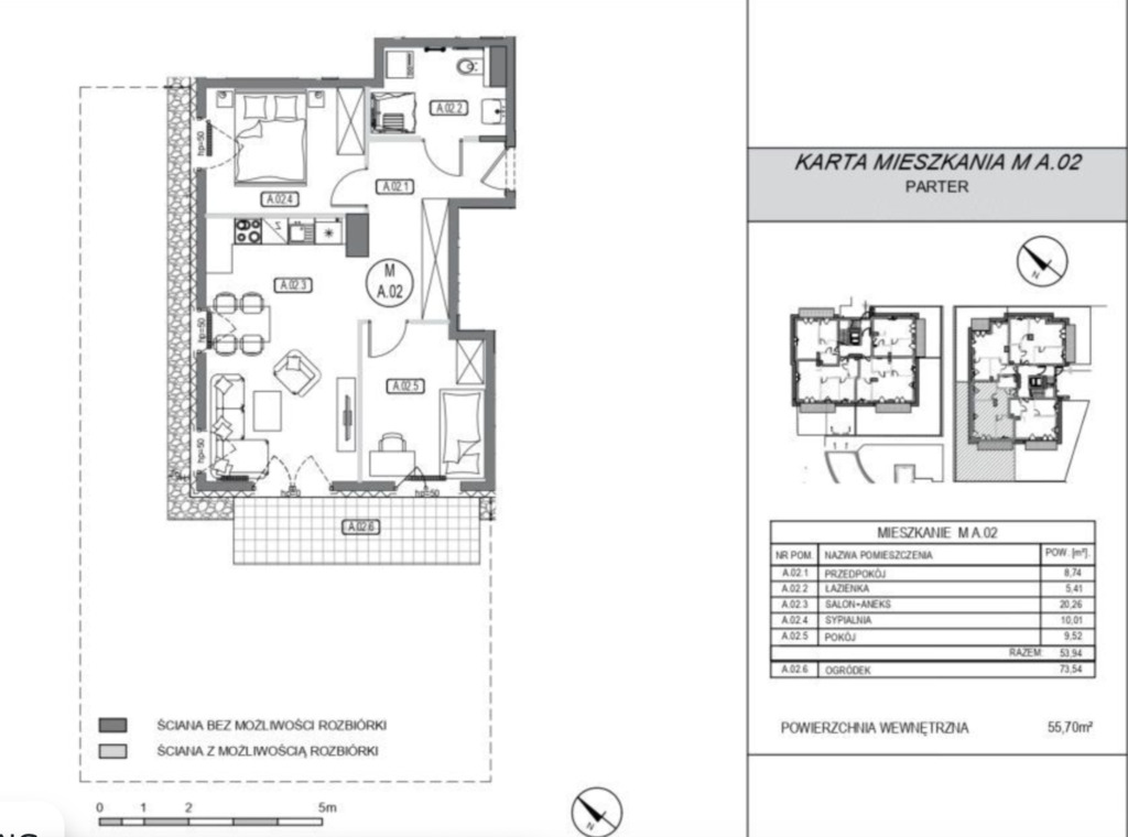 Mieszkanie Sprzedaż Gdańsk Aniołki, pow. 54 m2 | zdjęcie 2 | szukajlokum.pl