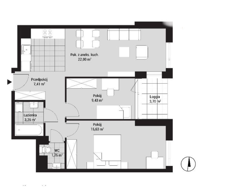 Mieszkanie Sprzedaż Katowice Koszutka, pow. 60 m2 | zdjęcie 4 | szukajlokum.pl