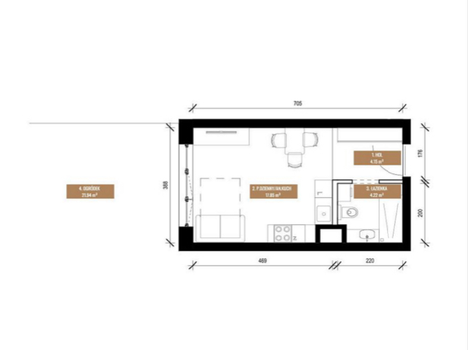 Mieszkanie Sprzedaż Katowice Os. paderewskiego, pow. 26 m2 | zdjęcie 5 | szukajlokum.pl