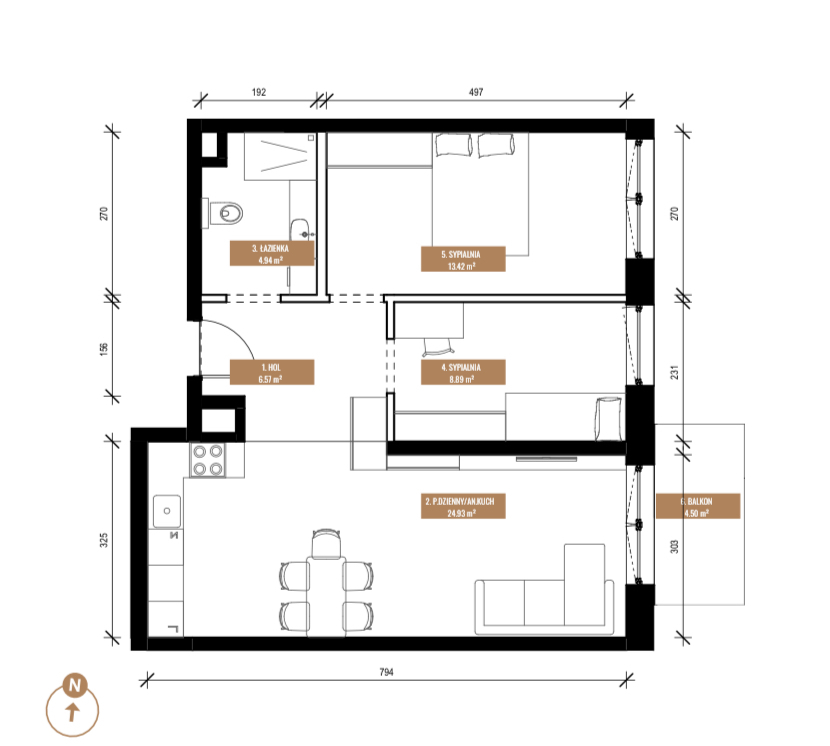 Mieszkanie Sprzedaż Katowice Os. paderewskiego, pow. 59 m2 | zdjęcie 2 | szukajlokum.pl