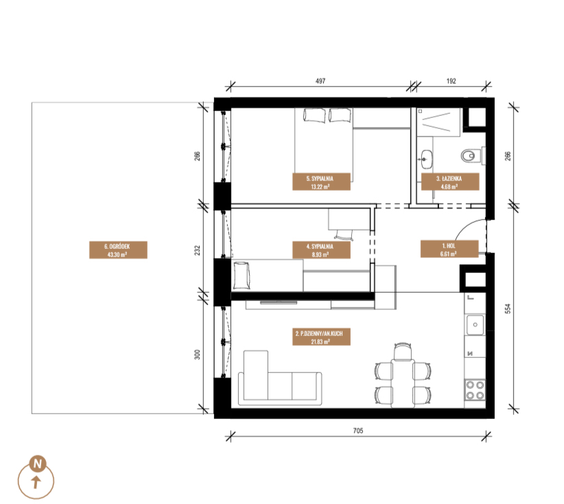 Mieszkanie Sprzedaż Katowice Os. paderewskiego, pow. 55 m2 | zdjęcie 4 | szukajlokum.pl