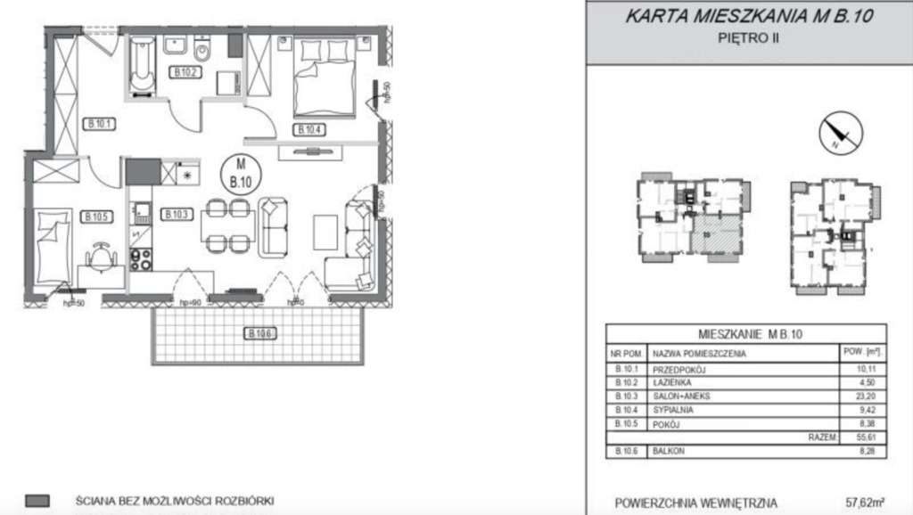 Mieszkanie Sprzedaż Gdańsk Aniołki, pow. 56 m2 | zdjęcie 5 | szukajlokum.pl