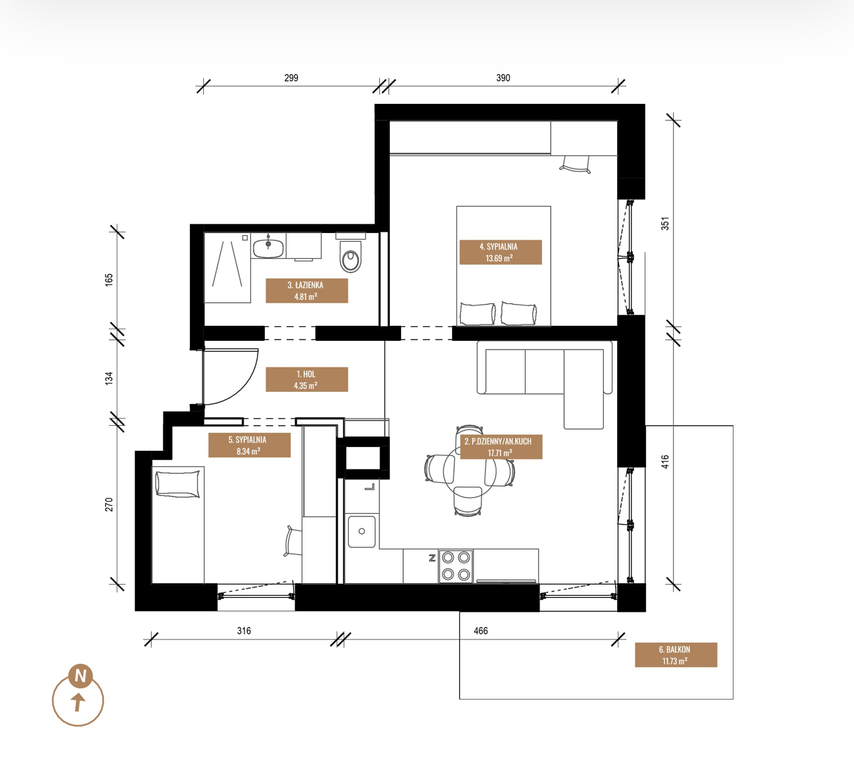 Mieszkanie Sprzedaż Katowice Os. paderewskiego, pow. 49 m2 | zdjęcie 5 | szukajlokum.pl