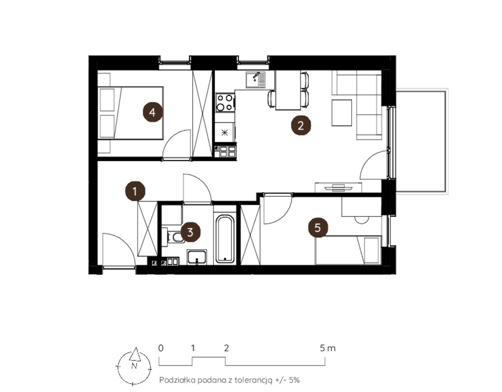 Mieszkanie Sprzedaż Katowice Koszutka Owocowa, pow. 45 m2 | zdjęcie 7 | szukajlokum.pl