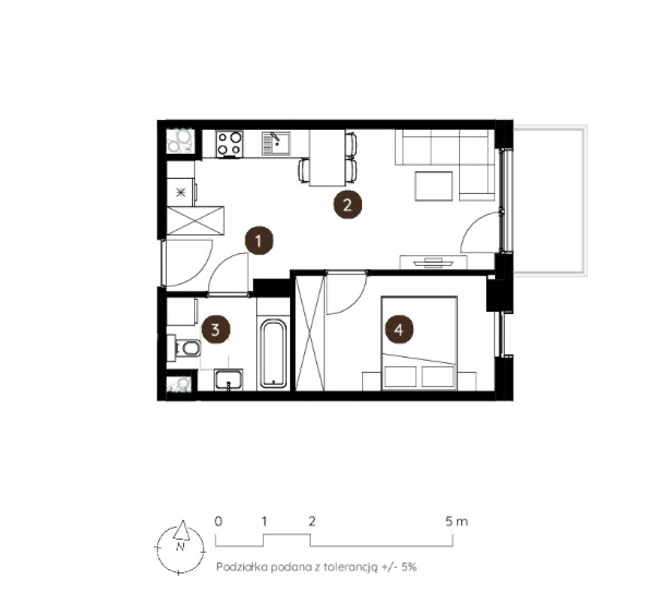 Mieszkanie Sprzedaż Katowice Koszutka Owocowa, pow. 36 m2 | zdjęcie 7 | szukajlokum.pl