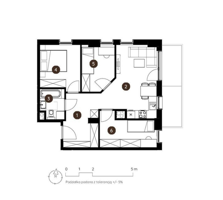 Mieszkanie Sprzedaż Katowice Koszutka Owocowa, pow. 58 m2 | zdjęcie 7 | szukajlokum.pl