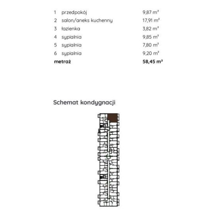 Mieszkanie Sprzedaż Katowice Koszutka Owocowa, pow. 58 m2 | zdjęcie 8 | szukajlokum.pl