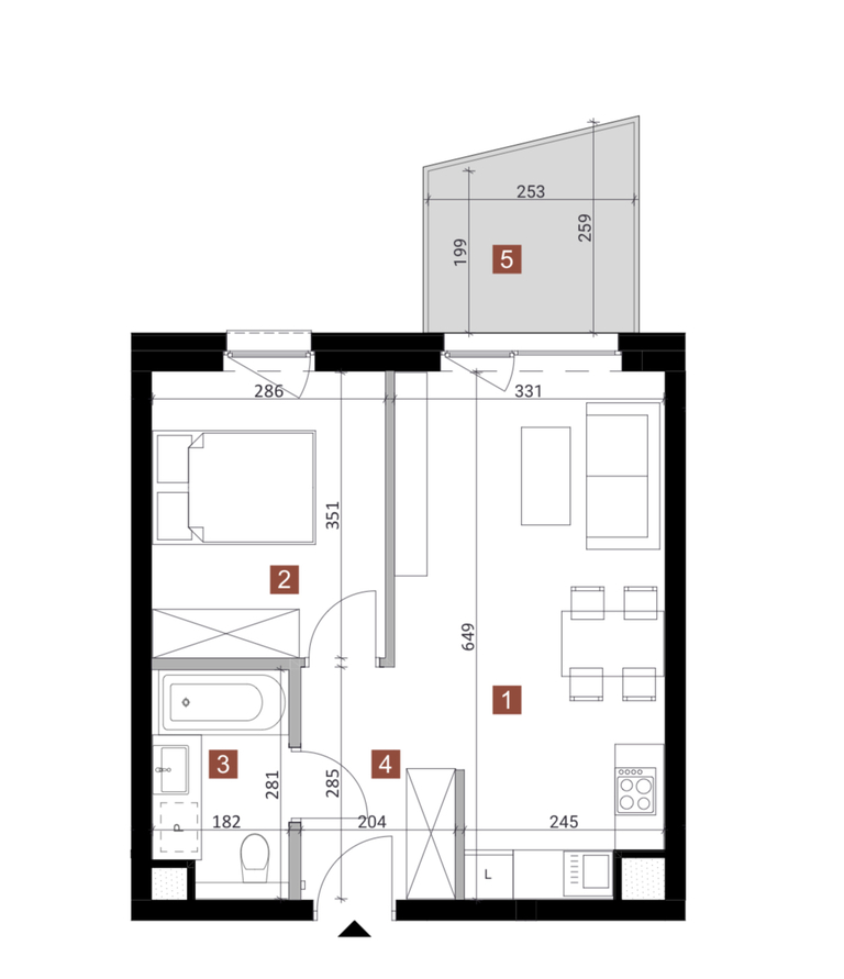 Mieszkanie Sprzedaż Dąbrowa Górnicza Reden, pow. 40 m2 | zdjęcie 8 | szukajlokum.pl