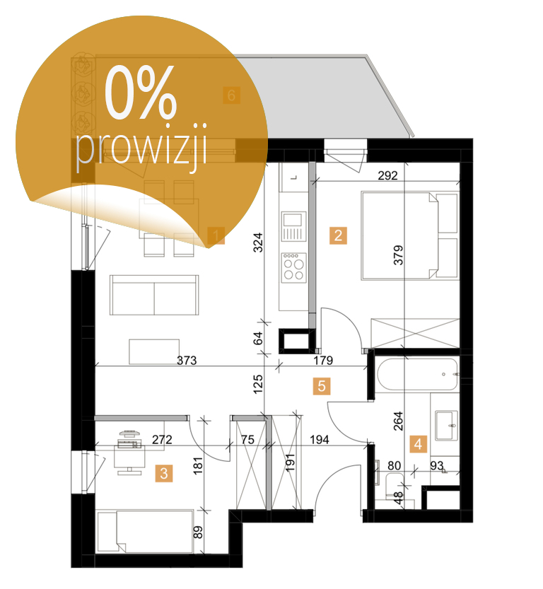 Mieszkanie Sprzedaż Sosnowiec Zagórze Braci mieroszewskich, pow. 53 m2 | zdjęcie 1 | szukajlokum.pl