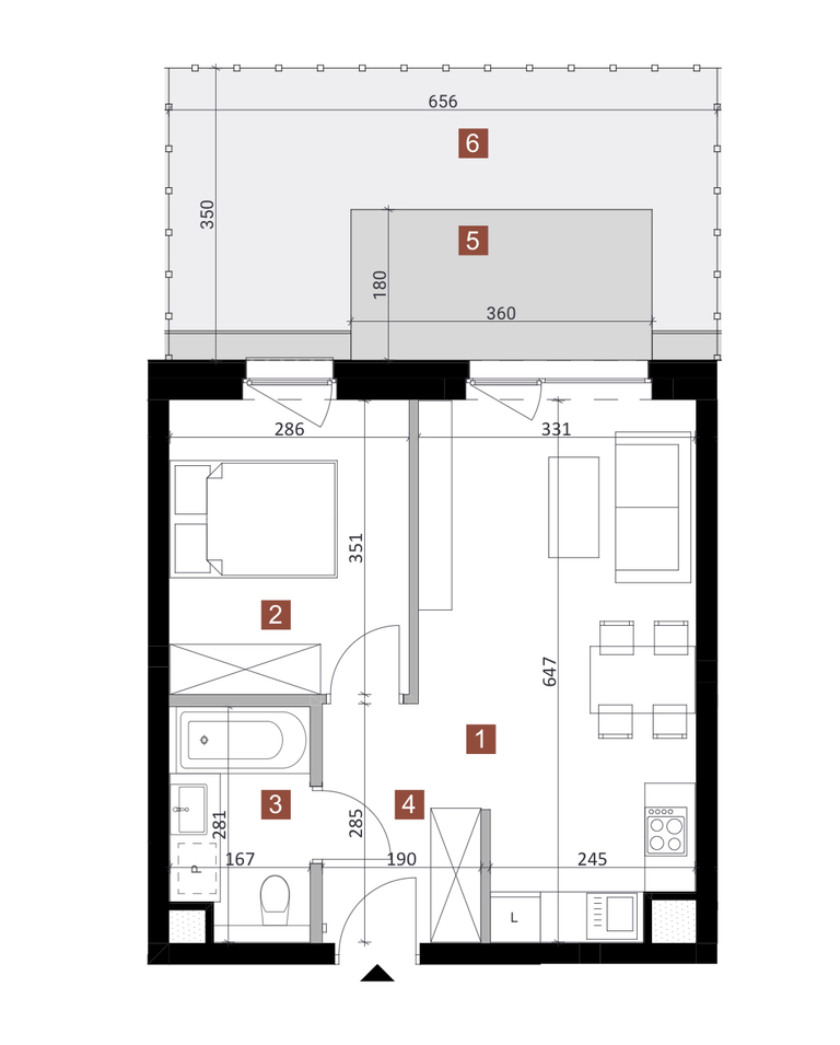 Mieszkanie Sprzedaż Dąbrowa Górnicza Reden, pow. 40 m2 | zdjęcie 7 | szukajlokum.pl