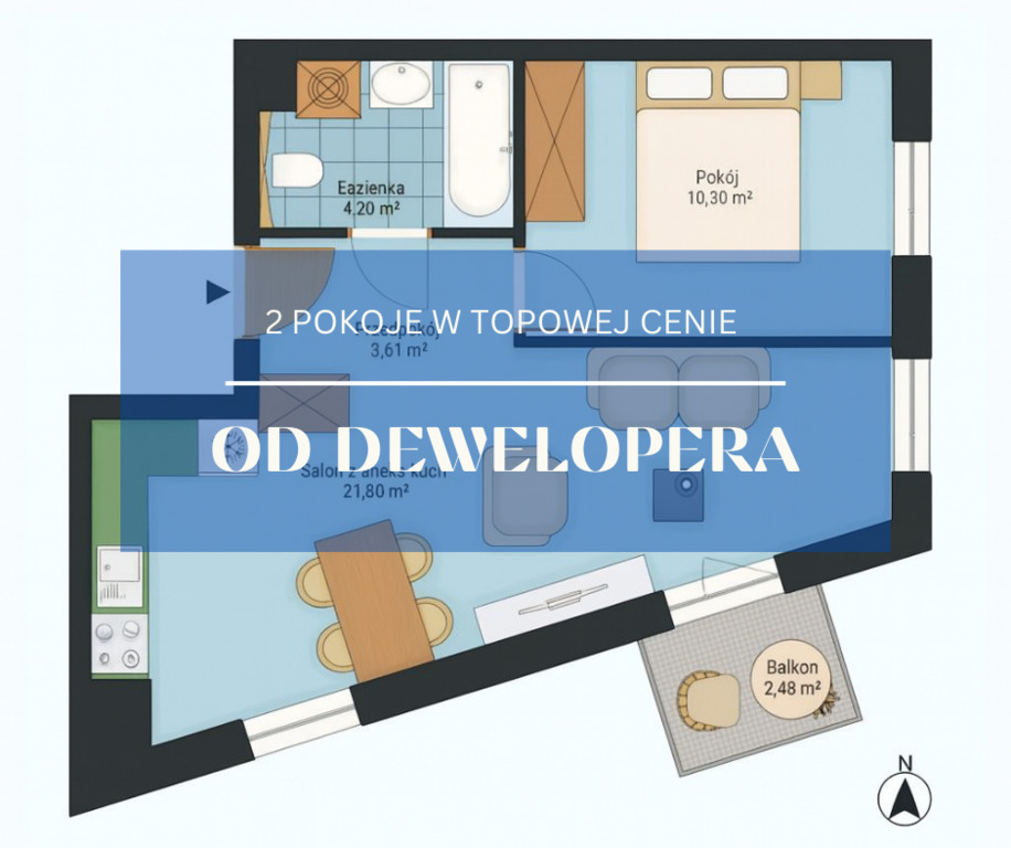 Mieszkanie Sprzedaż Katowice Koszutka, pow. 40 m2 | zdjęcie 1 | szukajlokum.pl