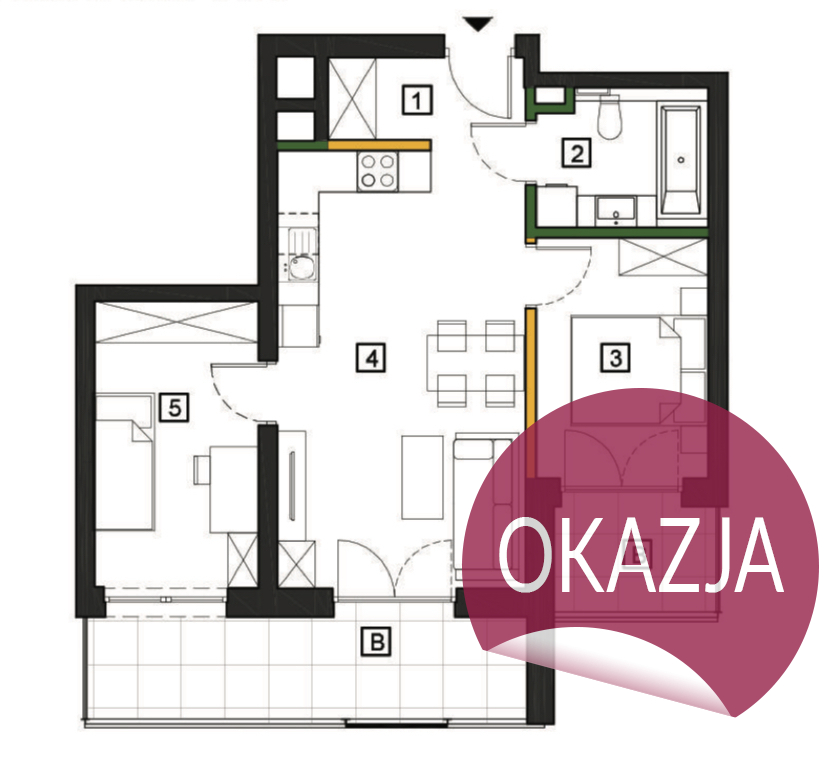 Mieszkanie Sprzedaż Katowice Józefowiec Józefowska, pow. 50 m2 | zdjęcie 4 | szukajlokum.pl