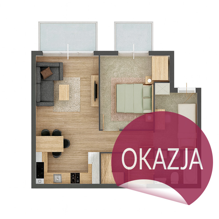 Mieszkanie Sprzedaż Siewierz, pow. 53 m2 | zdjęcie 2 | szukajlokum.pl