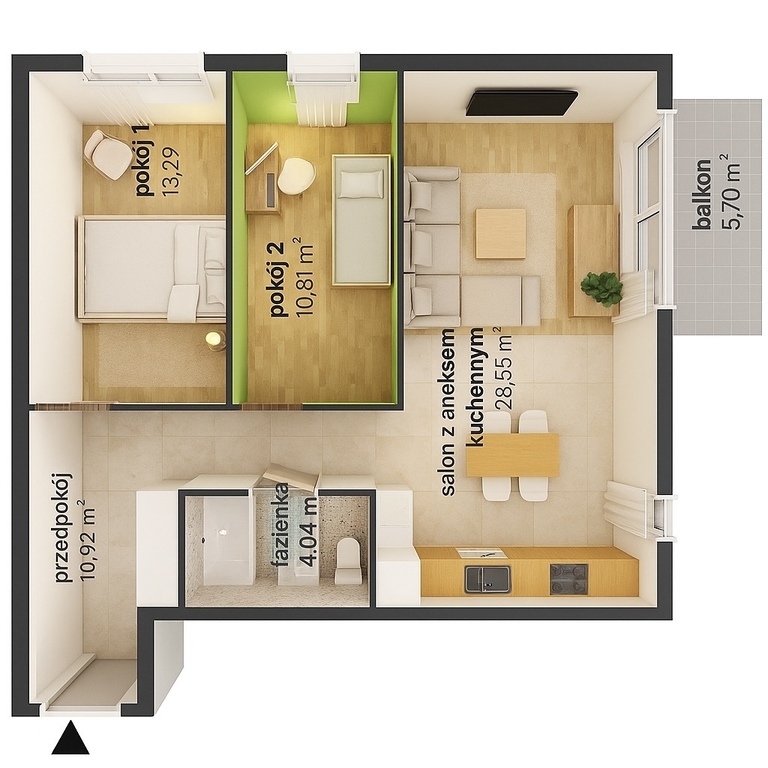 Mieszkanie Sprzedaż Katowice Brynów Meteorologów, pow. 67 m2 | zdjęcie 1 | szukajlokum.pl