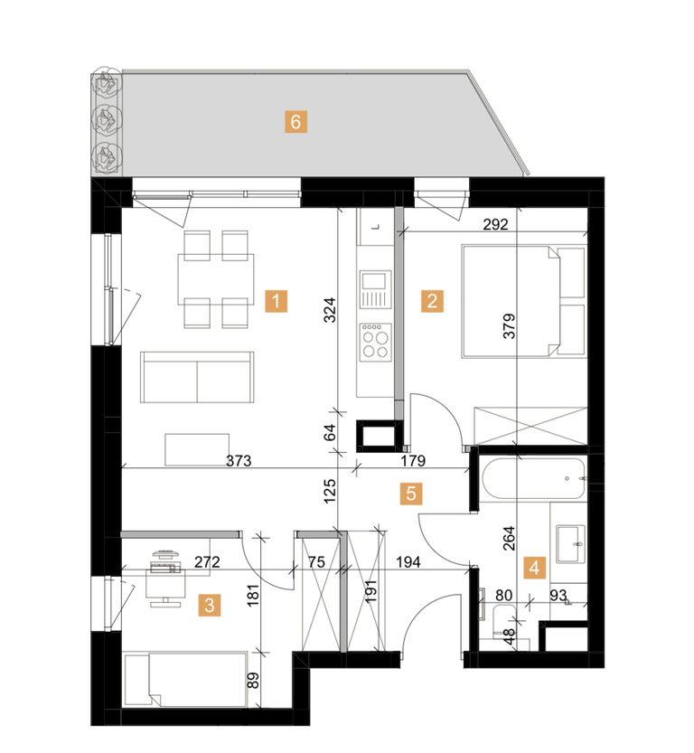 Mieszkanie Sprzedaż Sosnowiec Zagórze Braci mieroszewskich, pow. 53 m2 | zdjęcie 7 | szukajlokum.pl