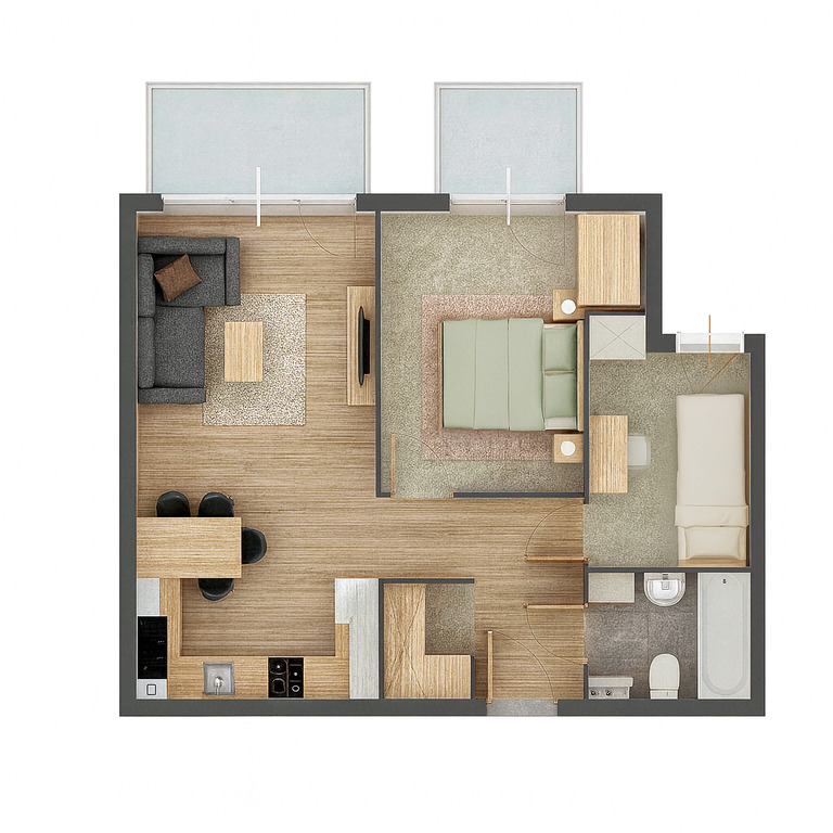 Mieszkanie Sprzedaż Siewierz, pow. 53 m2 | zdjęcie 3 | szukajlokum.pl