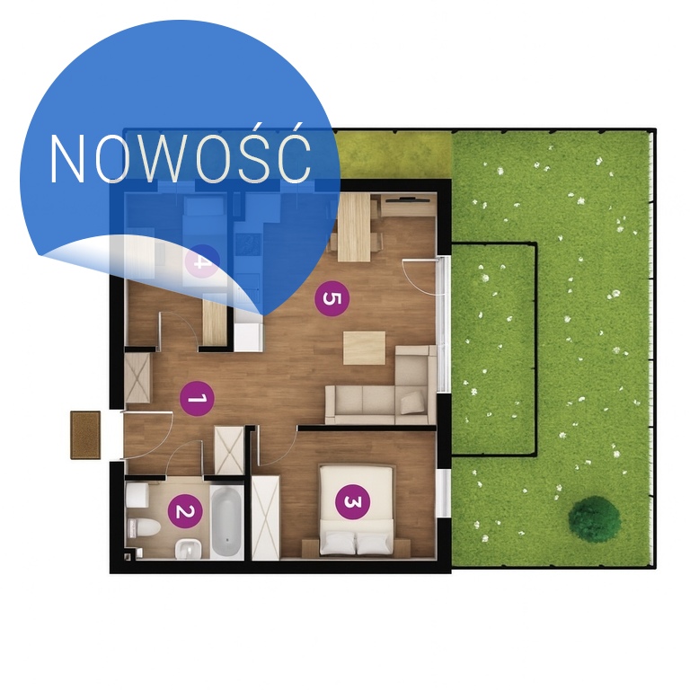 Mieszkanie Sprzedaż Siewierz, pow. 44 m2 | zdjęcie 2 | szukajlokum.pl