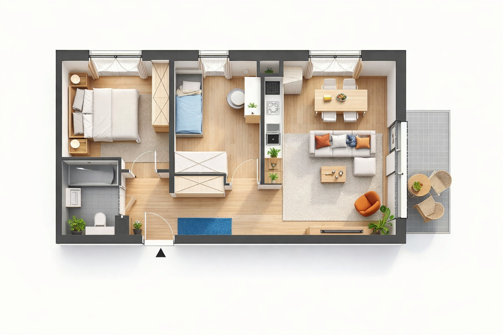 Mieszkanie Sprzedaż Katowice Brynów Meteorologów, pow. 60 m2 | zdjęcie 1 | szukajlokum.pl
