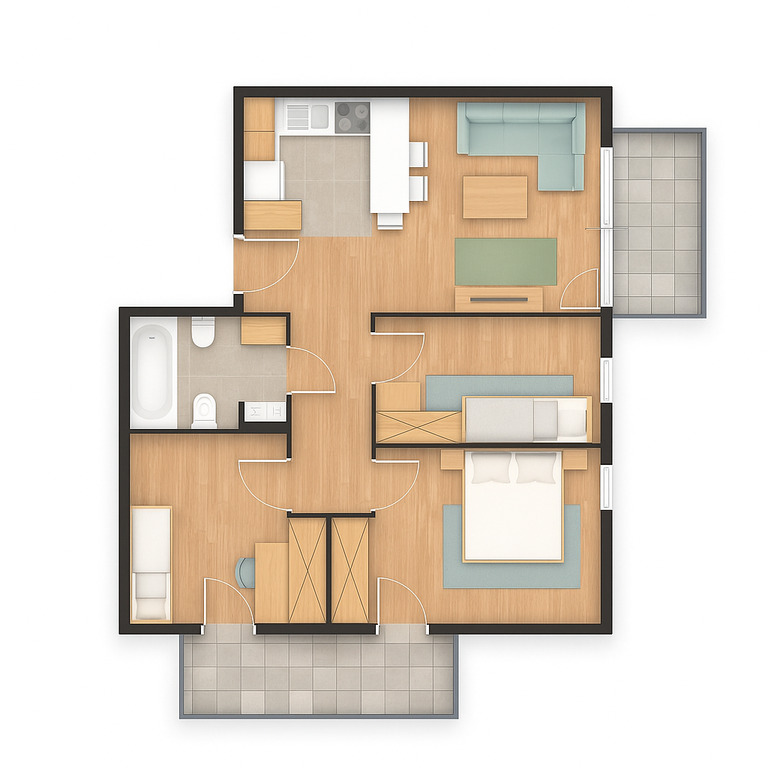 Mieszkanie Sprzedaż Siewierz, pow. 59 m2 | zdjęcie 3 | szukajlokum.pl
