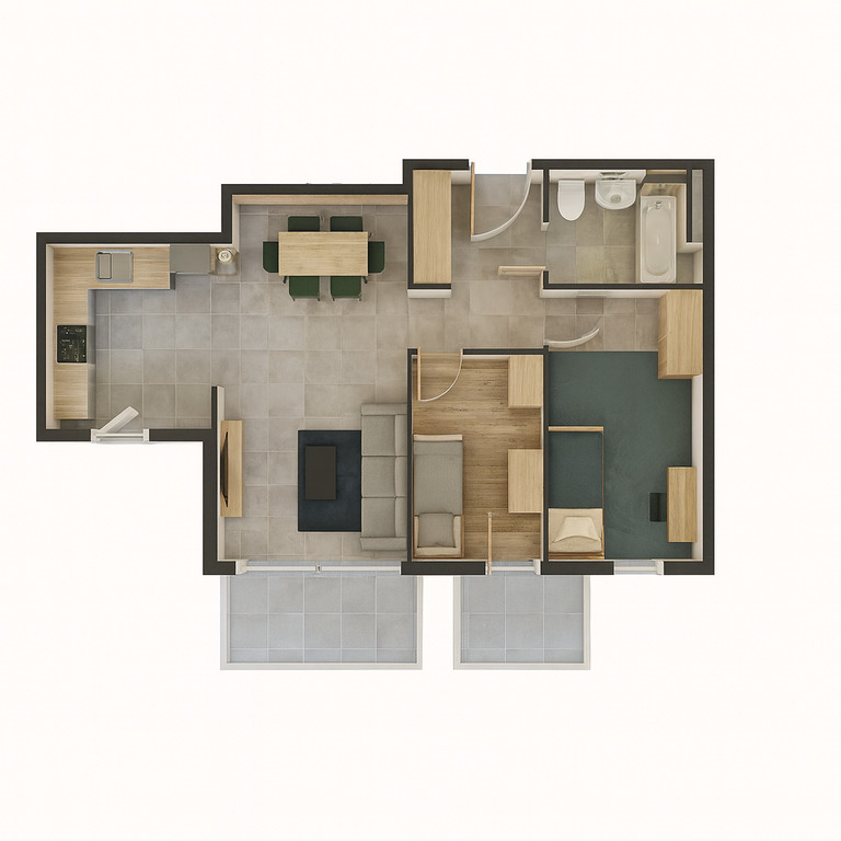 Mieszkanie Sprzedaż Siewierz, pow. 53 m2 | zdjęcie 3 | szukajlokum.pl