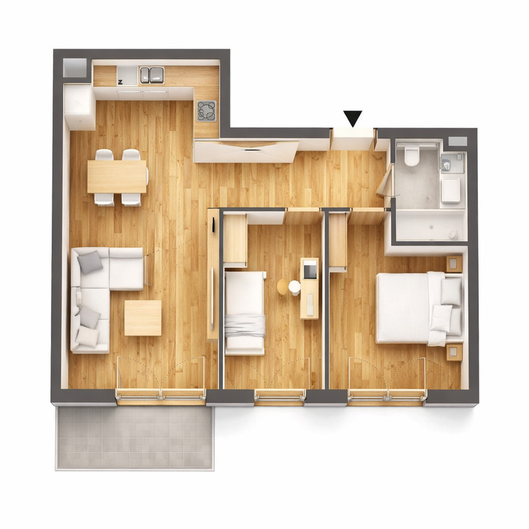Mieszkanie Sprzedaż Katowice Brynów Meteorologów, pow. 61 m2 | zdjęcie 1 | szukajlokum.pl