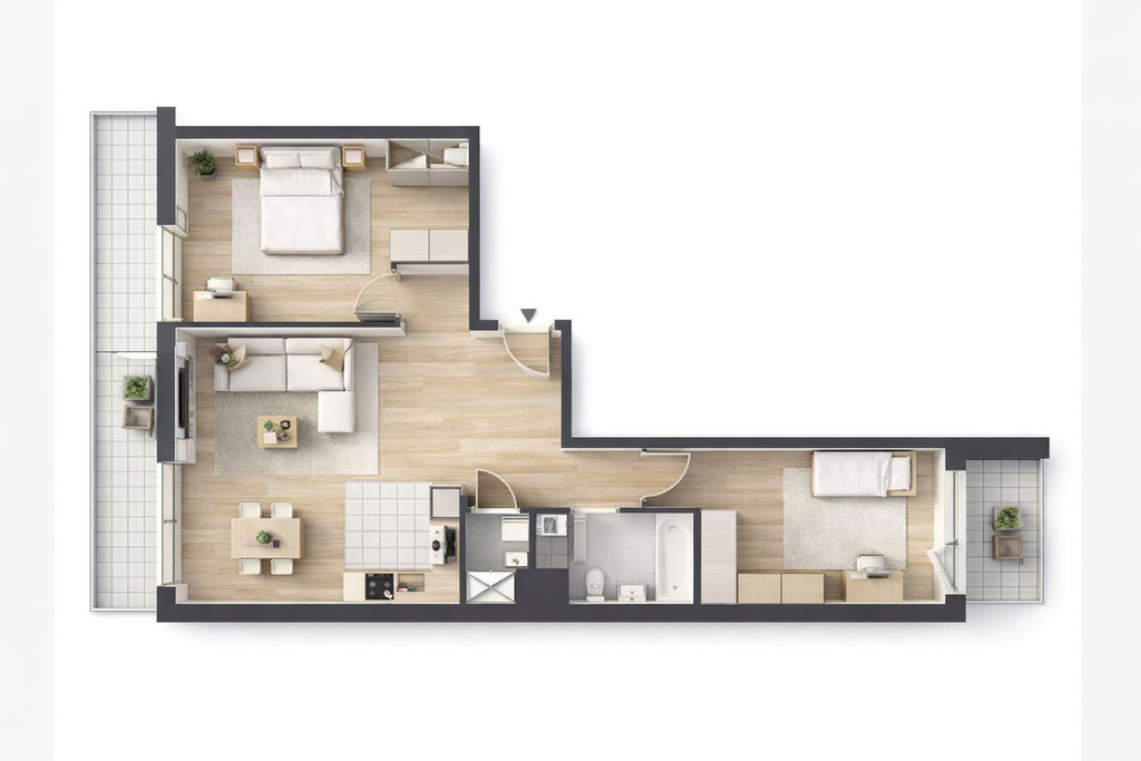 Mieszkanie Sprzedaż Katowice Koszutka Słoneczna, pow. 74 m2 | zdjęcie 2 | szukajlokum.pl