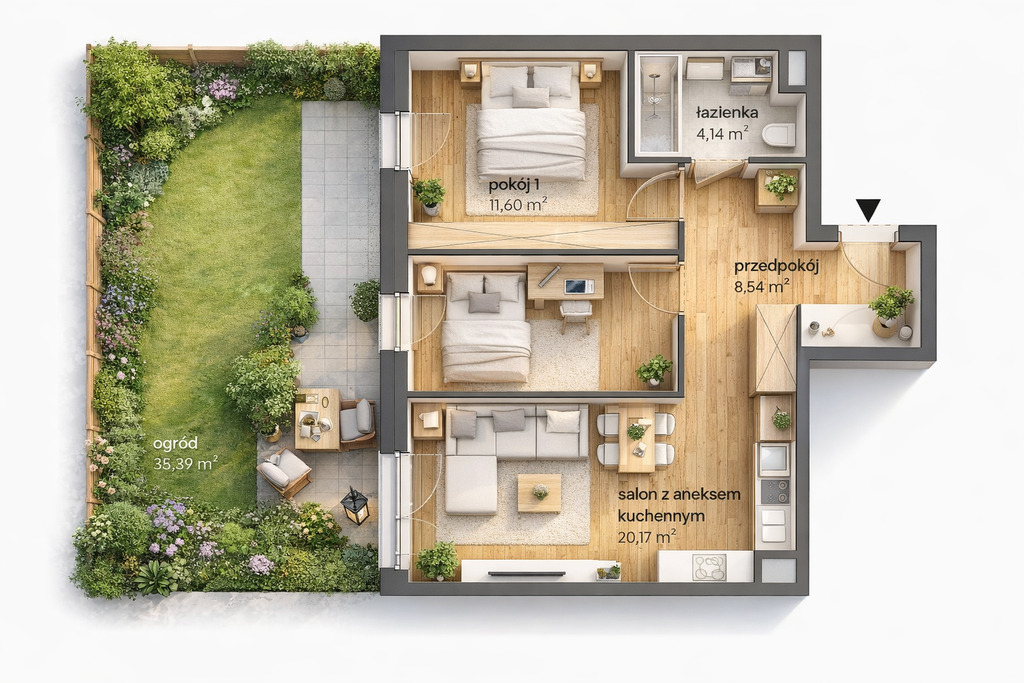 Mieszkanie Sprzedaż Katowice Brynów Meteorologów, pow. 53 m2 | zdjęcie 1 | szukajlokum.pl