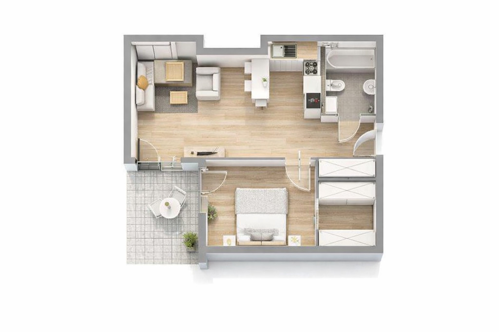 Mieszkanie Sprzedaż Siewierz, pow. 44 m2 | zdjęcie 4 | szukajlokum.pl