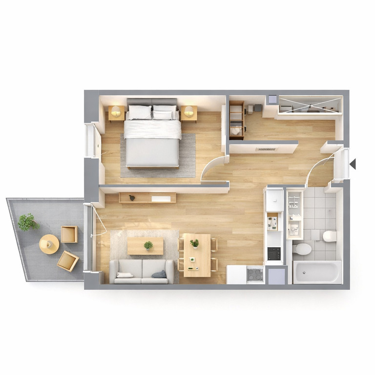 Mieszkanie Sprzedaż Dąbrowa Górnicza Reden, pow. 46 m2 | zdjęcie 9 | szukajlokum.pl