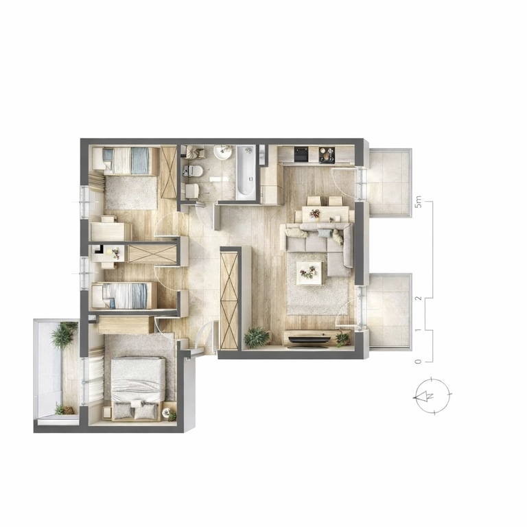 Mieszkanie Sprzedaż Siewierz, pow. 58 m2 | zdjęcie 1 | szukajlokum.pl