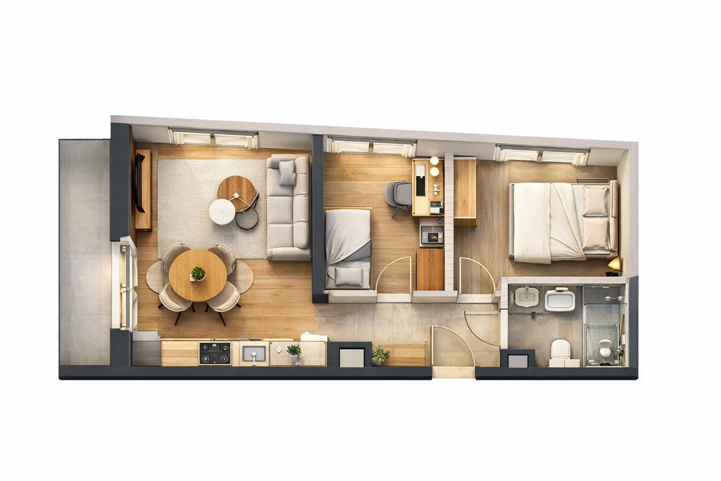 Mieszkanie Sprzedaż Katowice Koszutka Katowicka, pow. 49 m2 | zdjęcie 2 | szukajlokum.pl