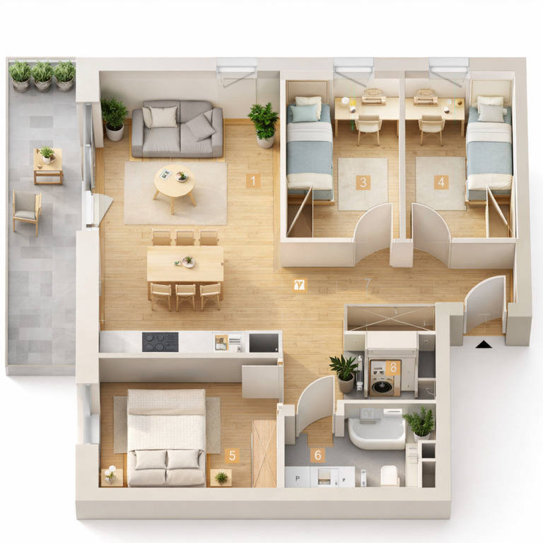 Mieszkanie Sprzedaż Sosnowiec Zagórze, pow. 68 m2 | zdjęcie 2 | szukajlokum.pl