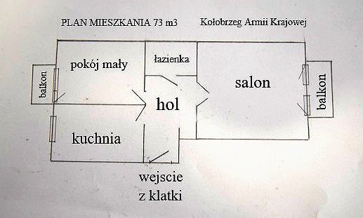 Mieszkanie Wynajem Kołobrzeg Armii krajowej, pow. 73 m2 | zdjęcie 3 | szukajlokum.pl